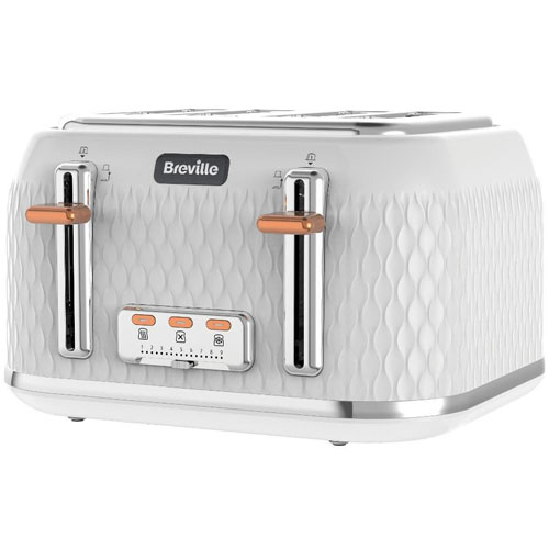 BREVILLE Curve VTT787 4-Slice Toaster White