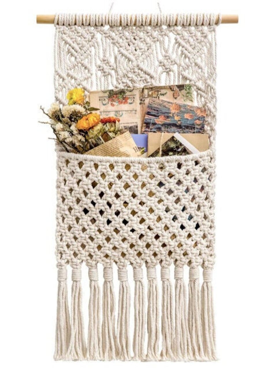 Macrame Wall Magazine Holder