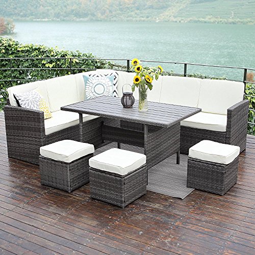 Wicker Patio Dining Set