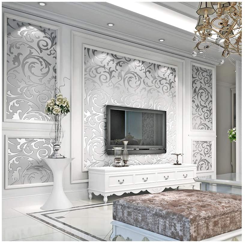 3D-Damask-Wallpaper