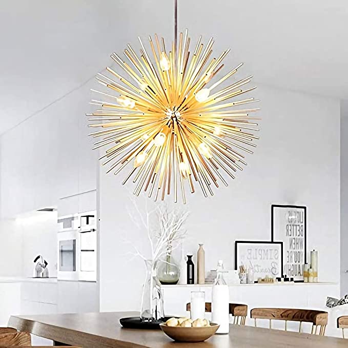 KALRI-Golden-Sputnik-Chandelier-in Dining Area